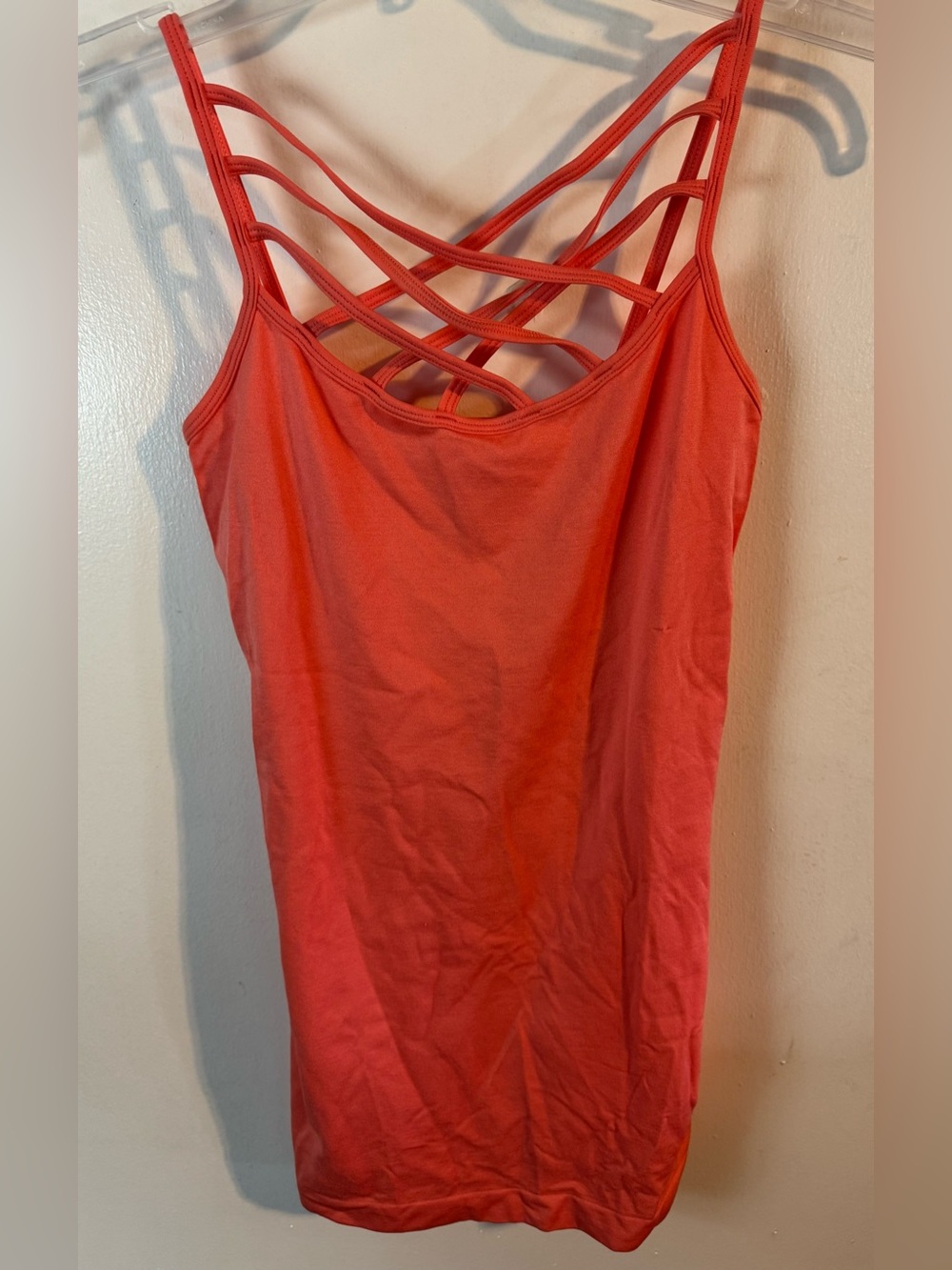 Brand New Zenana Outfitters Coral Strappy Crisscross Cami